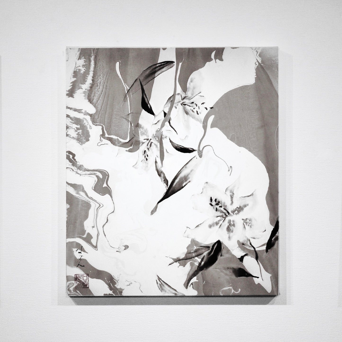 文月 "NAGON EXHIBITION「ink brush art -birth-」"