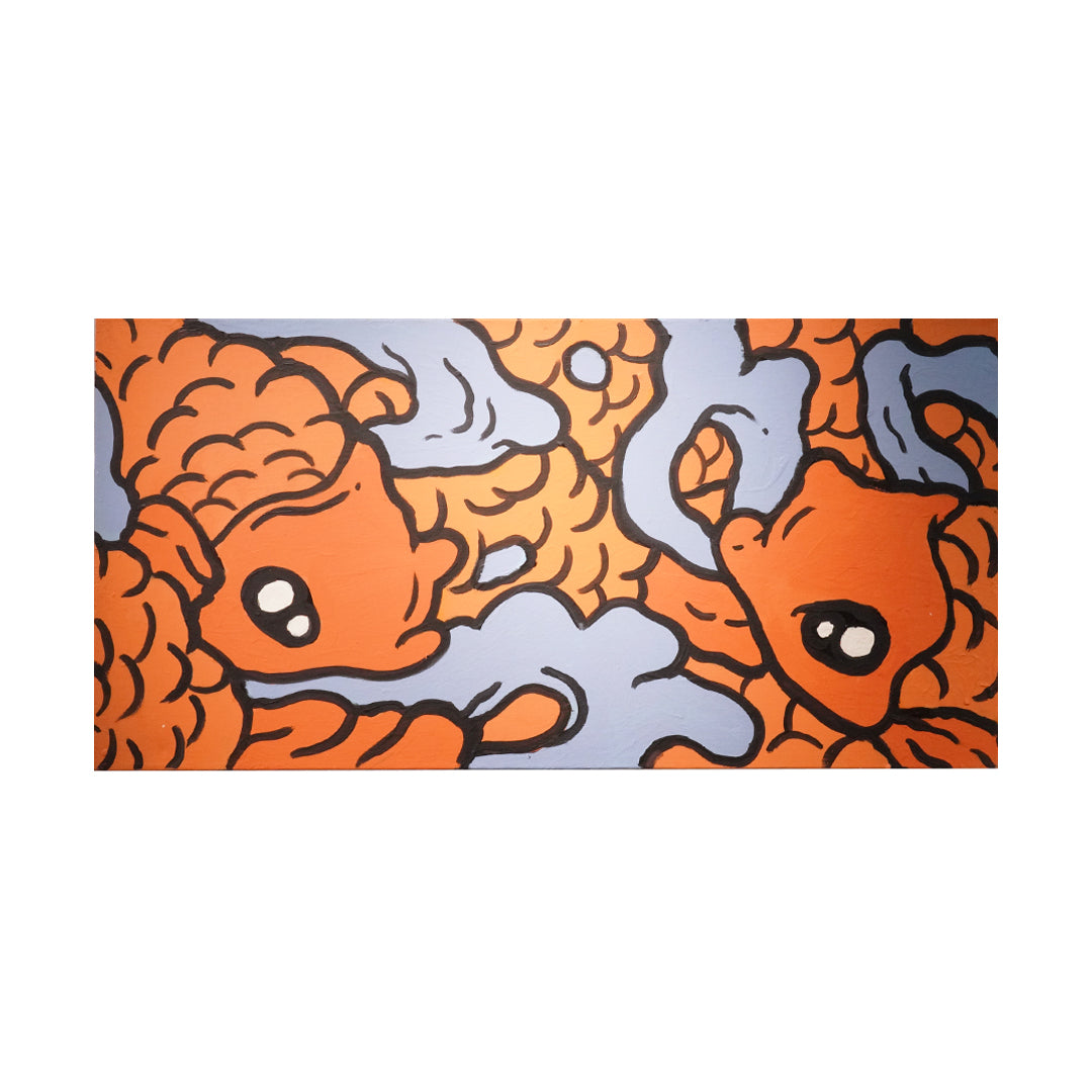KOI PATTERN(PANEL1) Chris Pyrate exhibition「CHERRY BLOSSOMS REGIFTED: FROM D.C. TO JAPAN」"