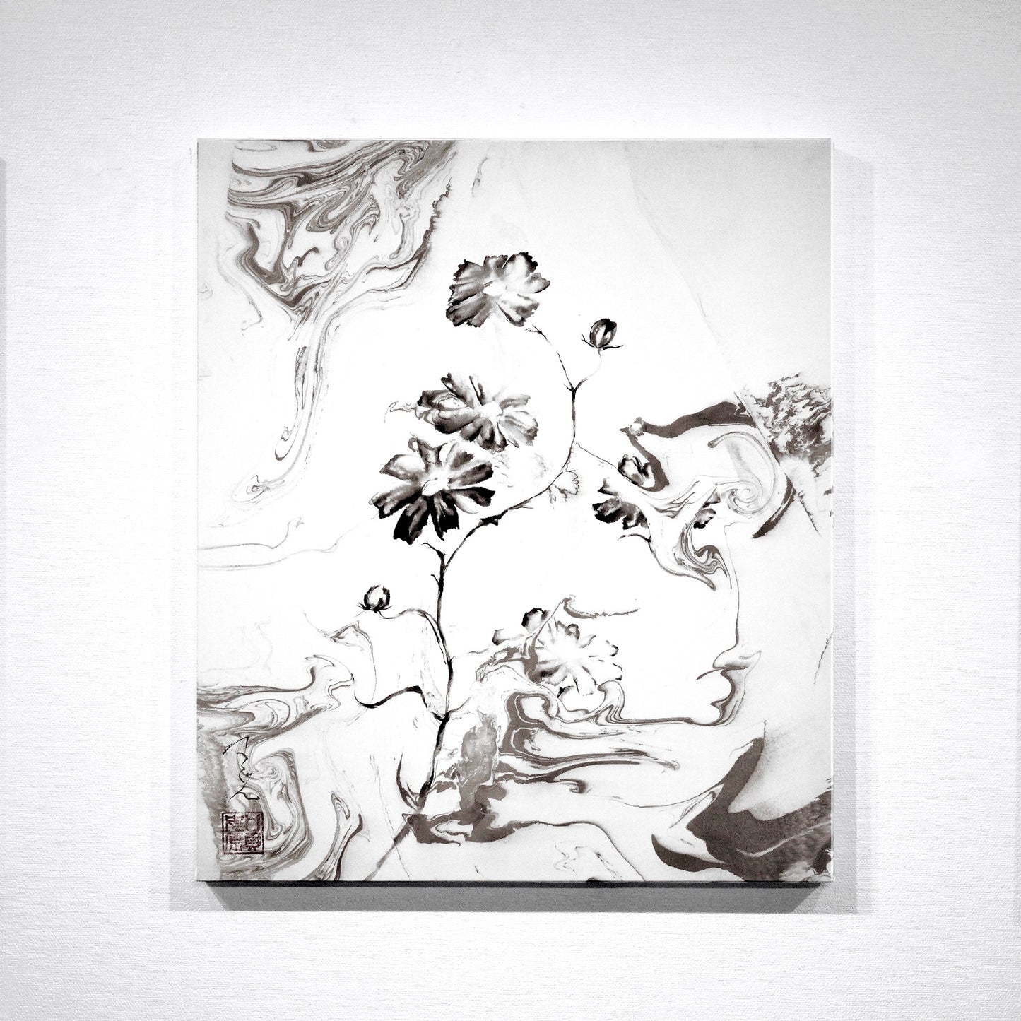 神無月 "NAGON EXHIBITION「ink brush art -birth-」"