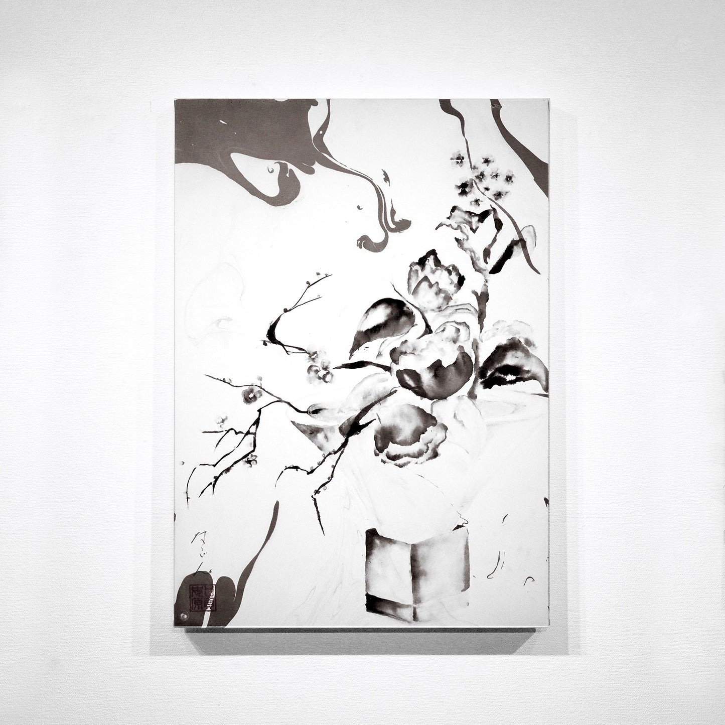 春 "NAGON EXHIBITION「ink brush art -birth-」"