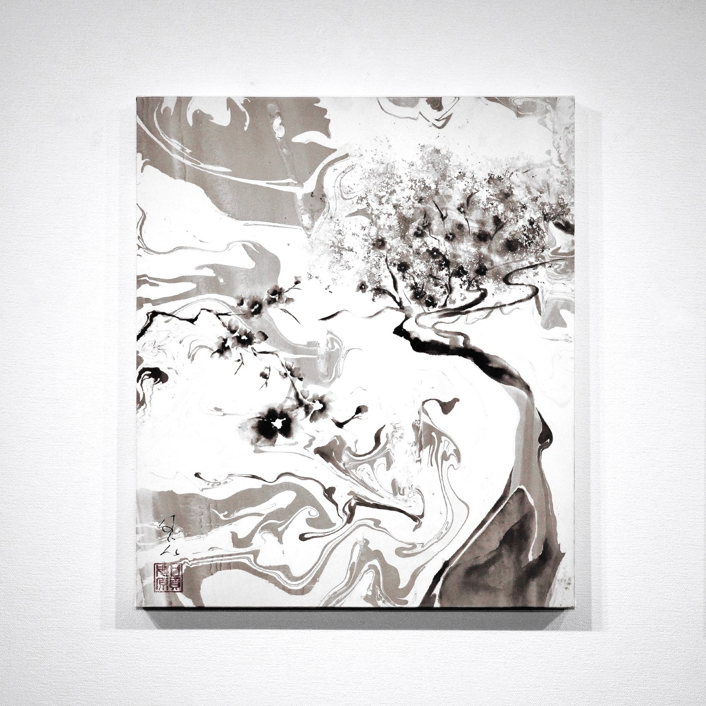 卯月 "NAGON EXHIBITION「ink brush art -birth-」"