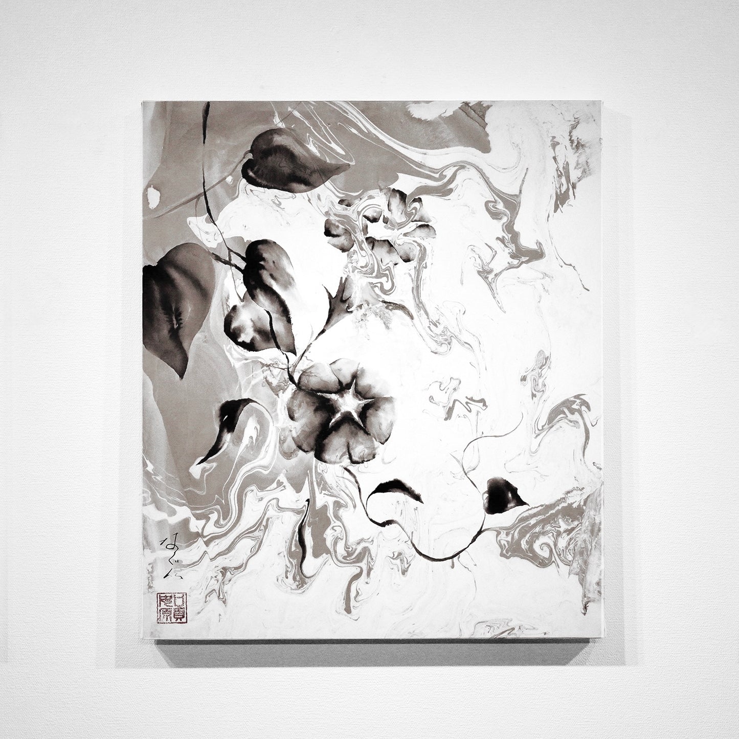 葉月 "NAGON EXHIBITION「ink brush art -birth-」"