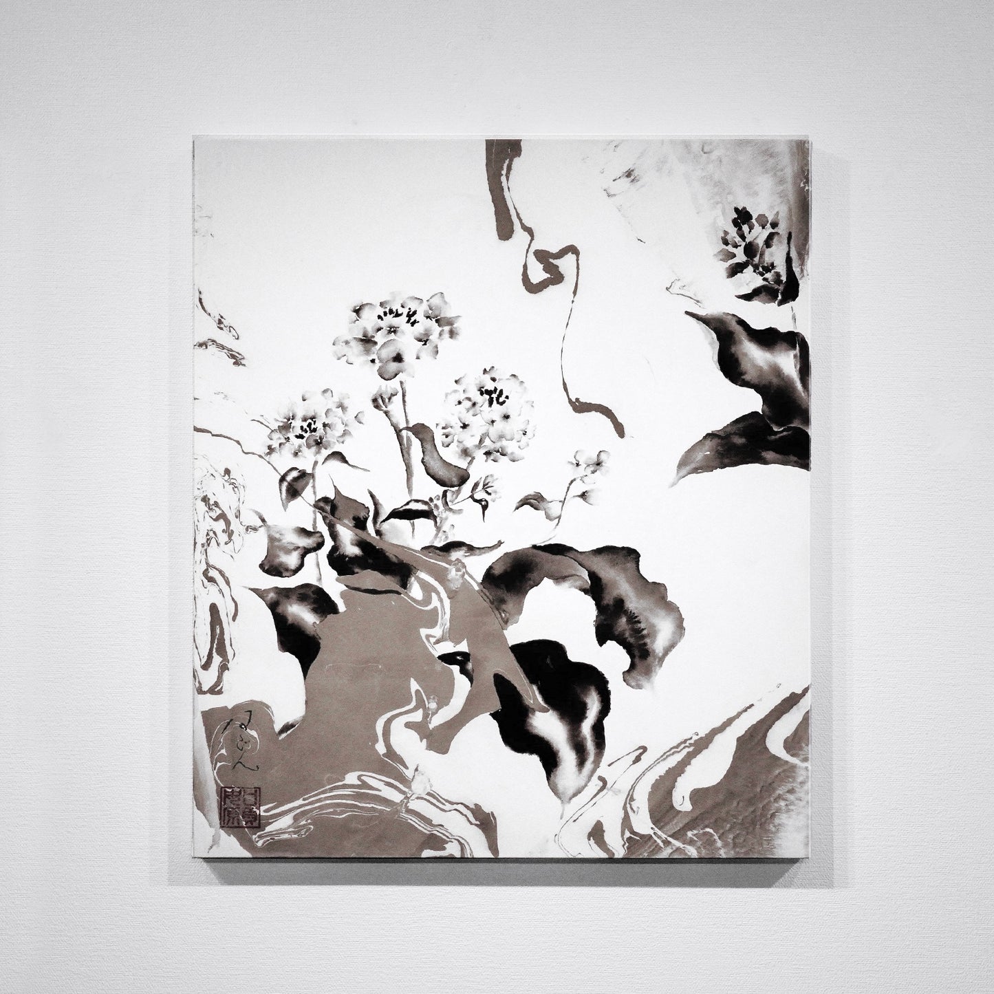 弥生 "NAGON EXHIBITION「ink brush art -birth-」"