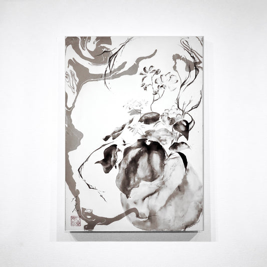 冬   "NAGON  EXHIBITION「ink brush art -birth-」"