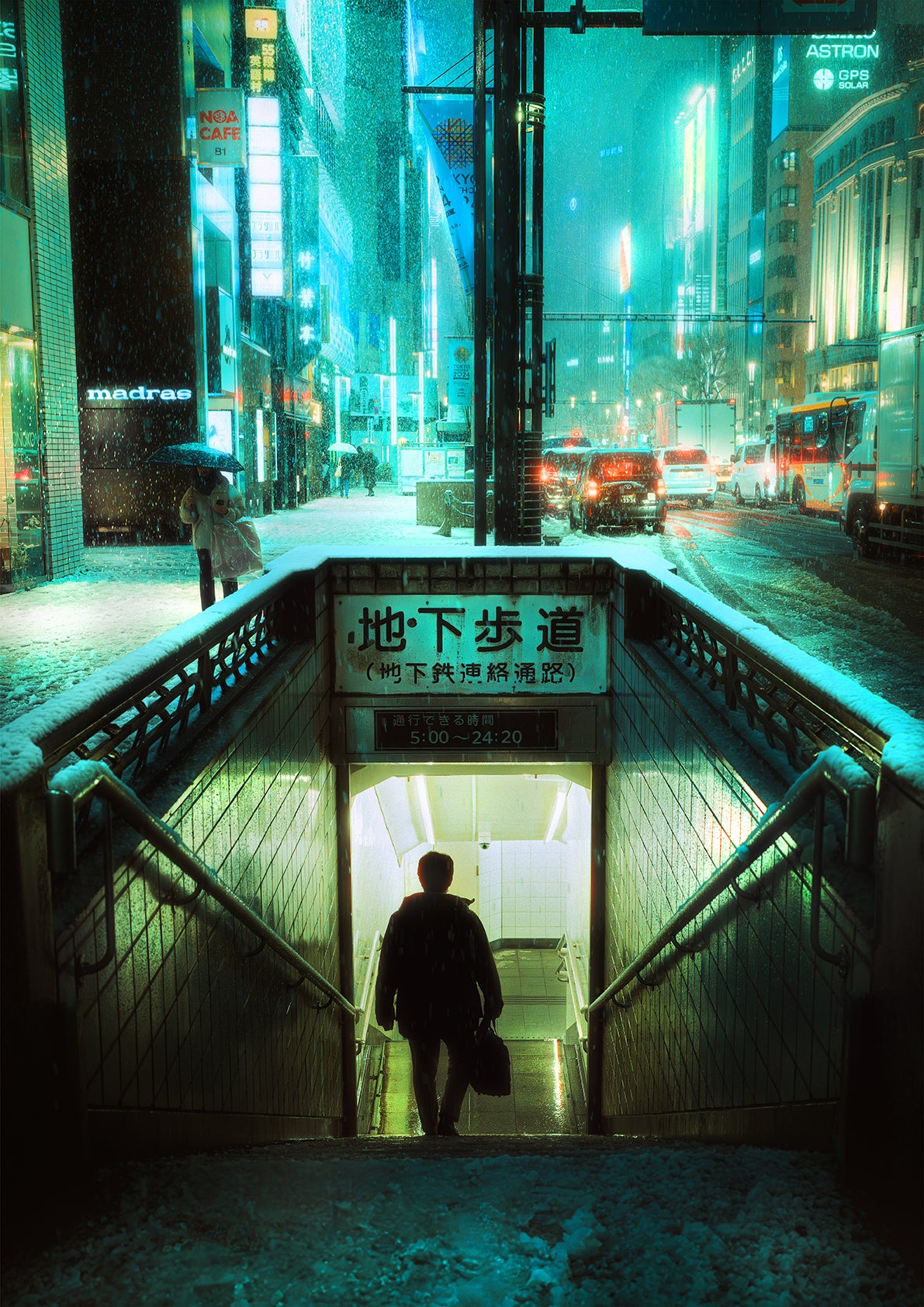 ”Tokyo Snow”Liam Wong for exhibition "The Duality of Night"