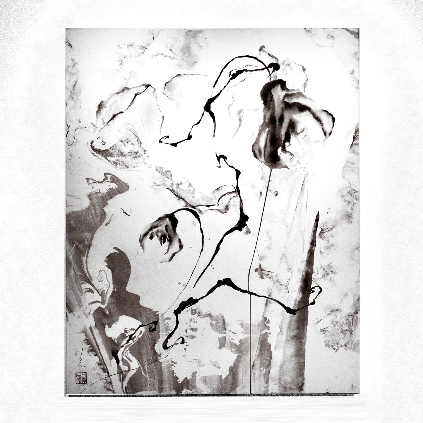 birth01   "NAGON  EXHIBITION「ink brush art -birth-」"